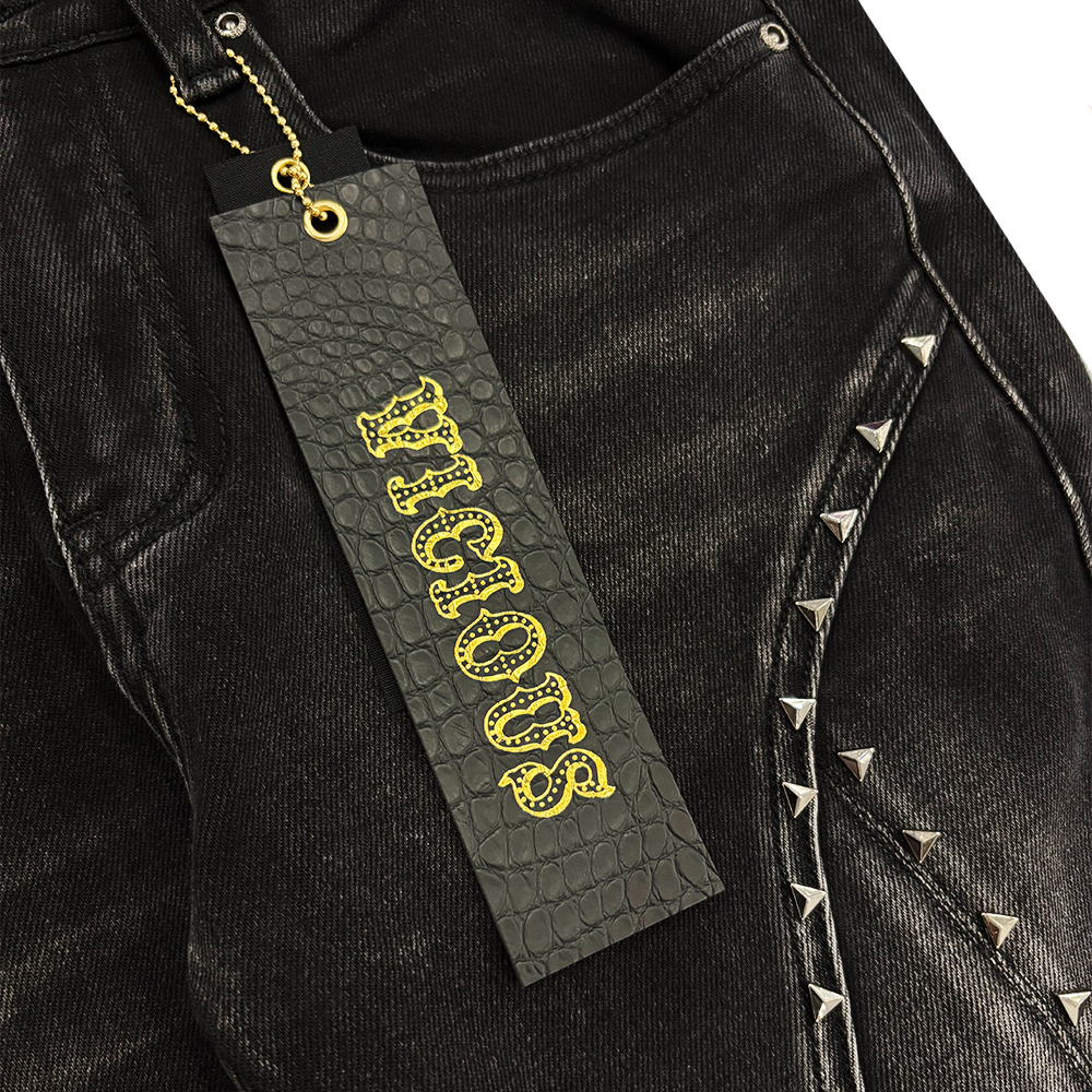 Denim Place Vicious Embellished Rhinestone Demin Chains