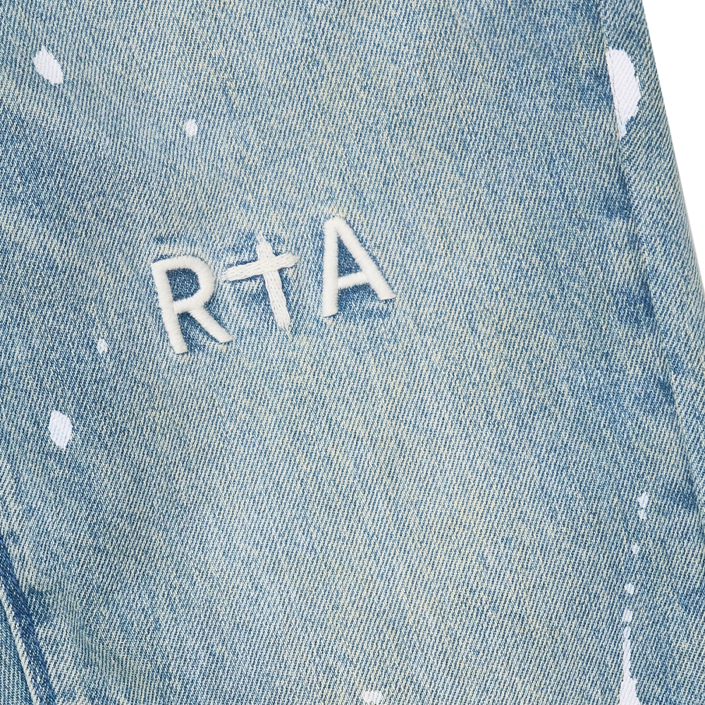 RTA Clayton Splattered Indigo Dusk Jeans