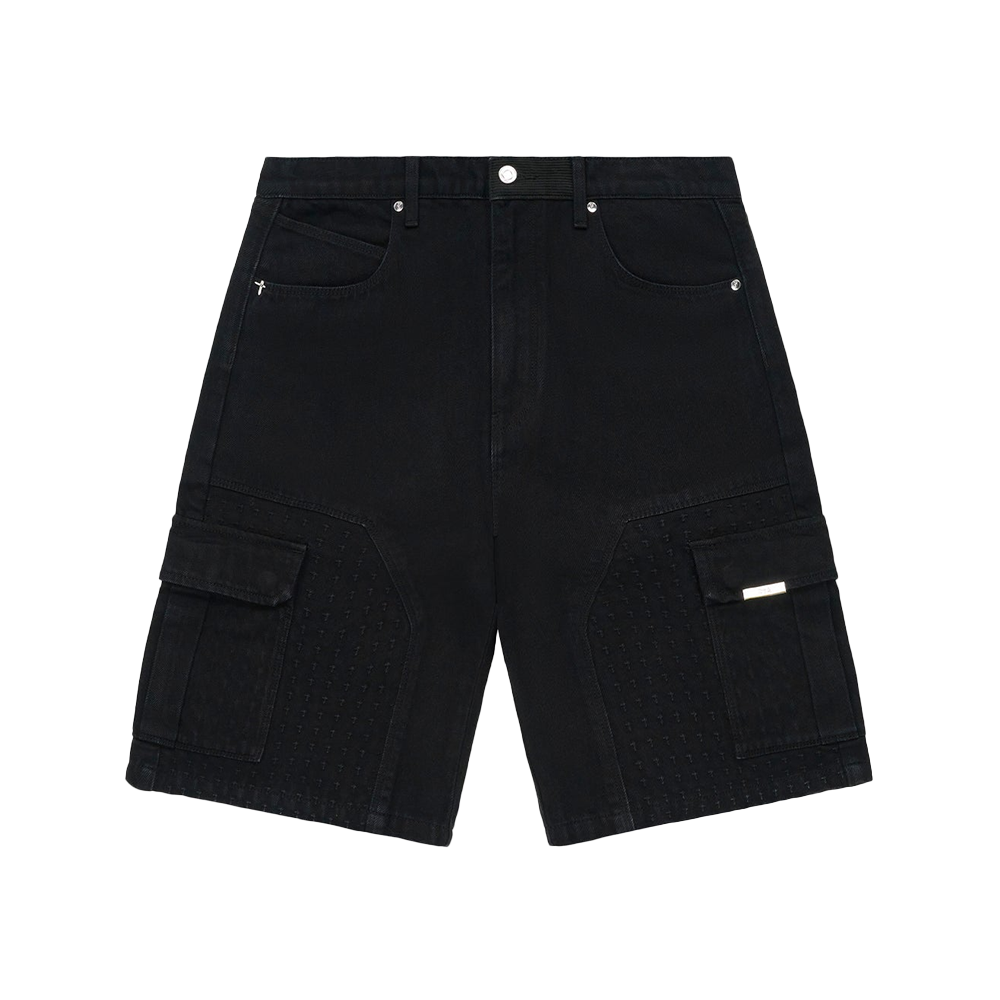 RTA Joseph Black 3D Cross Shorts