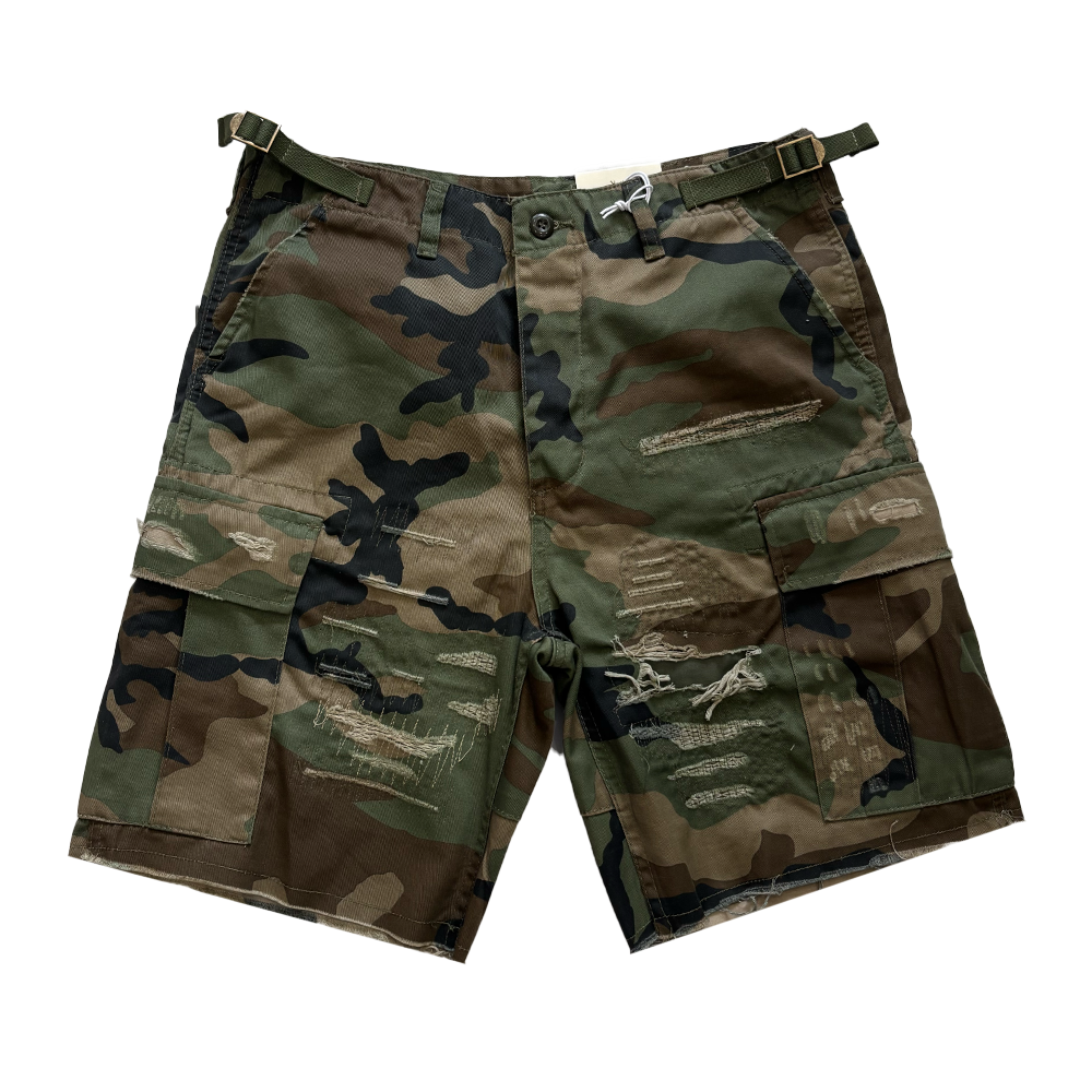 MNML Distressed Cargo Shorts