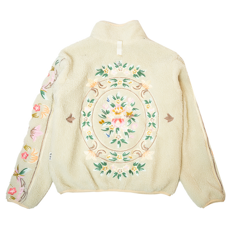 ABC Floral Fleece Zip-Up