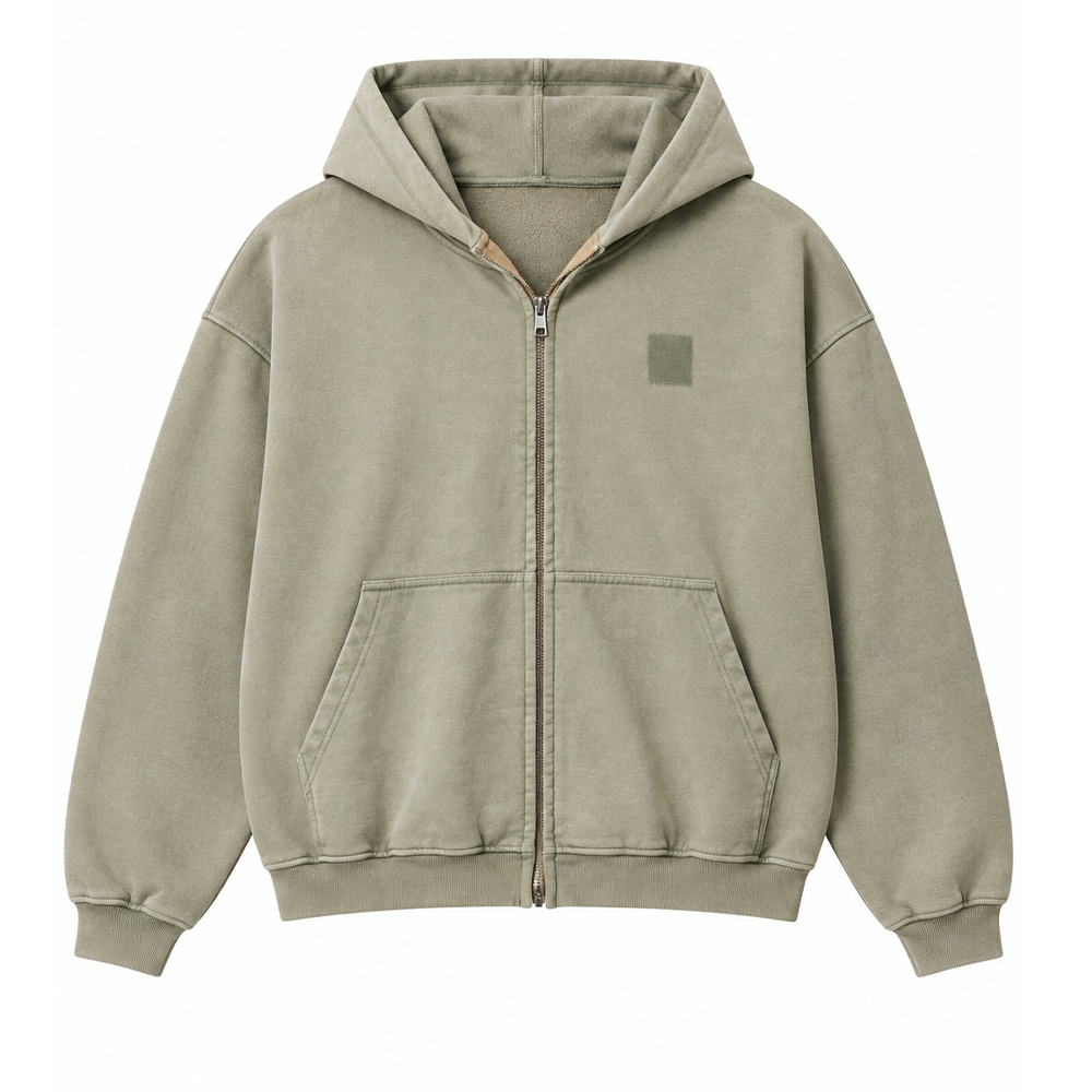 MNML Vintage Zip Up Hoodie