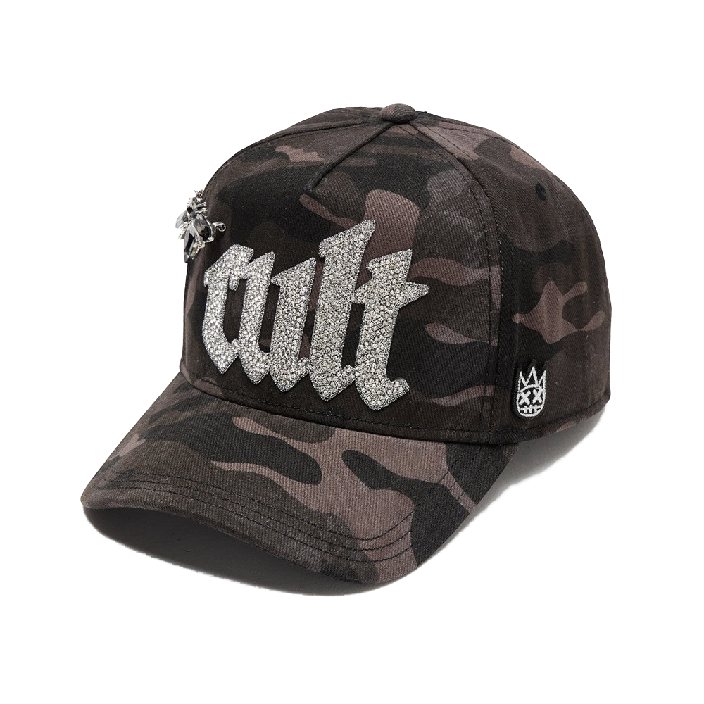 Cult's Mesh Old English Crystal Logo Trucker Hat