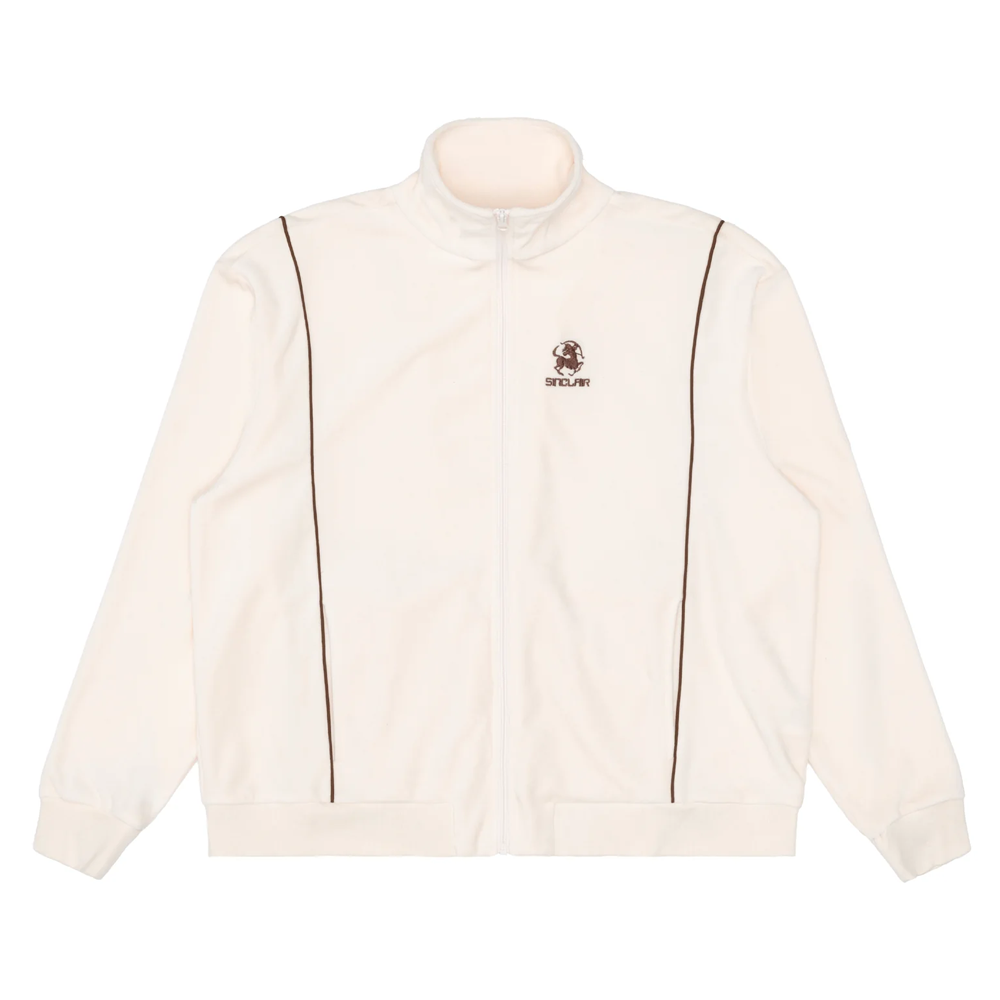SINCLAIR VELOUR PIPING JACKET CREAM